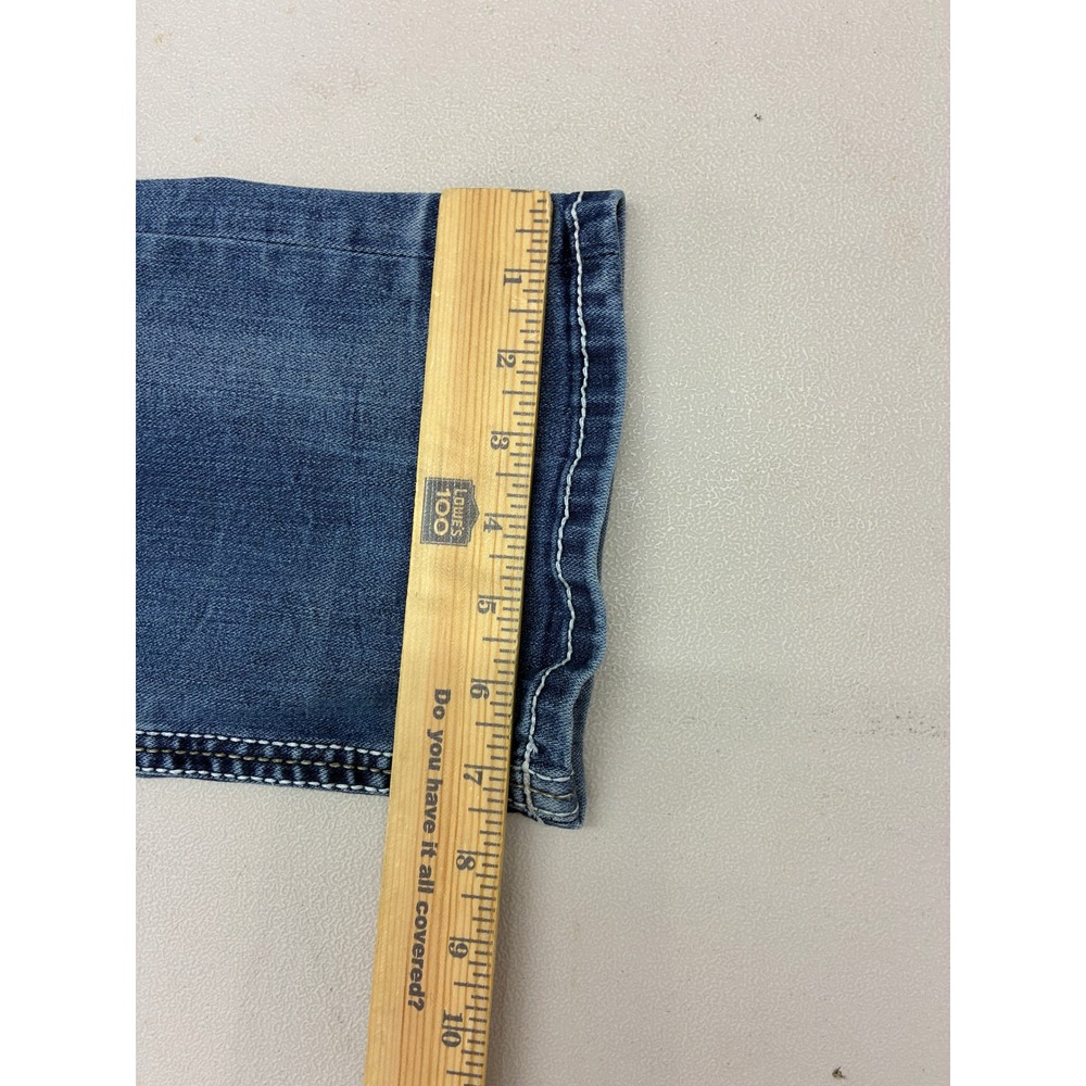 Buckle Black Fit No 3 Bootcut Slim Fit Mens Jeans Blue Whiskered 30x29 - Picture 6 of 10